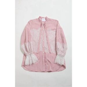 CO|TE Cleope Shirt Striped Lace Detail Bow Blouse